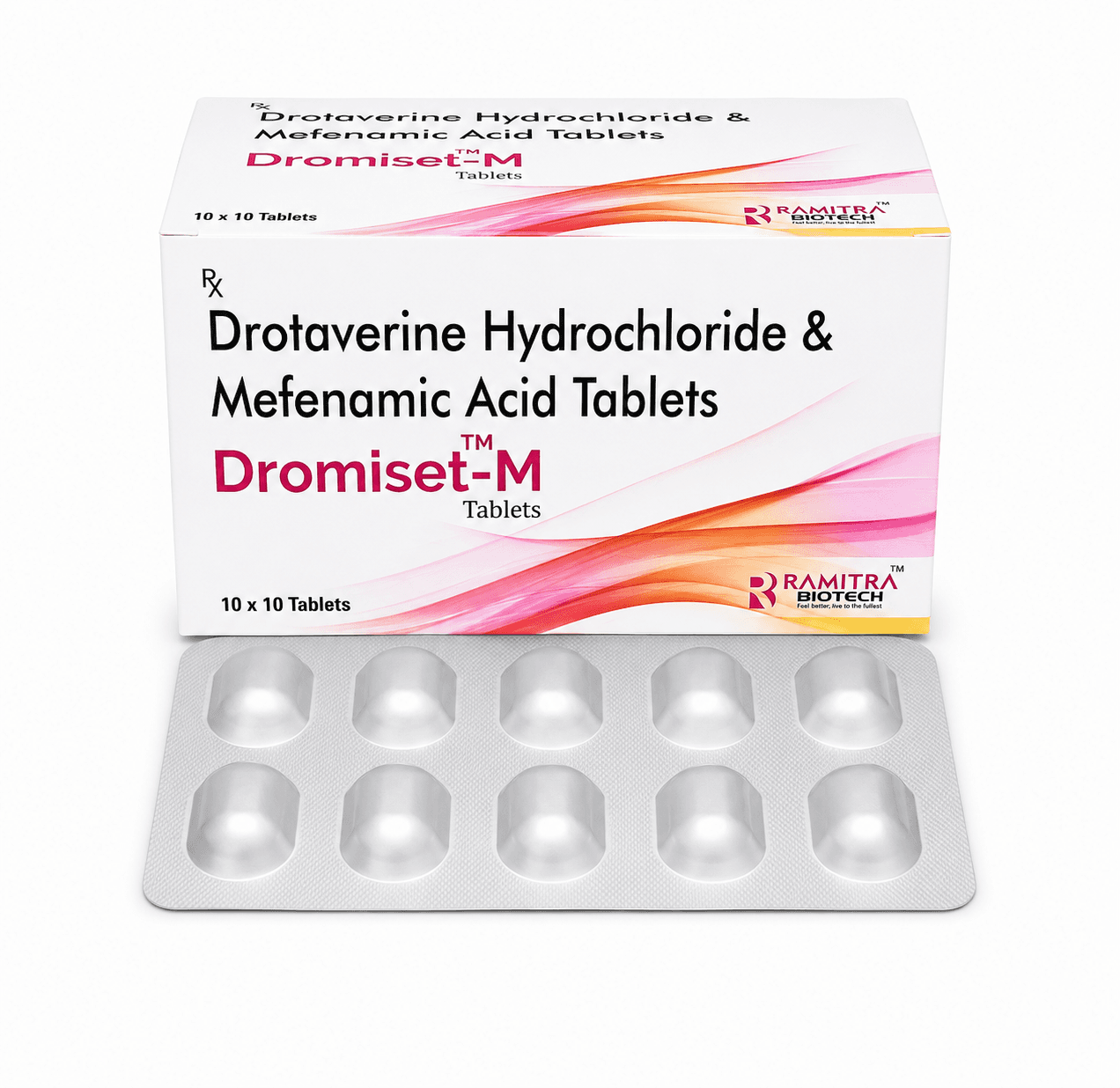 DROMISET-M - Drotaverine Mefenamic Acid tablet