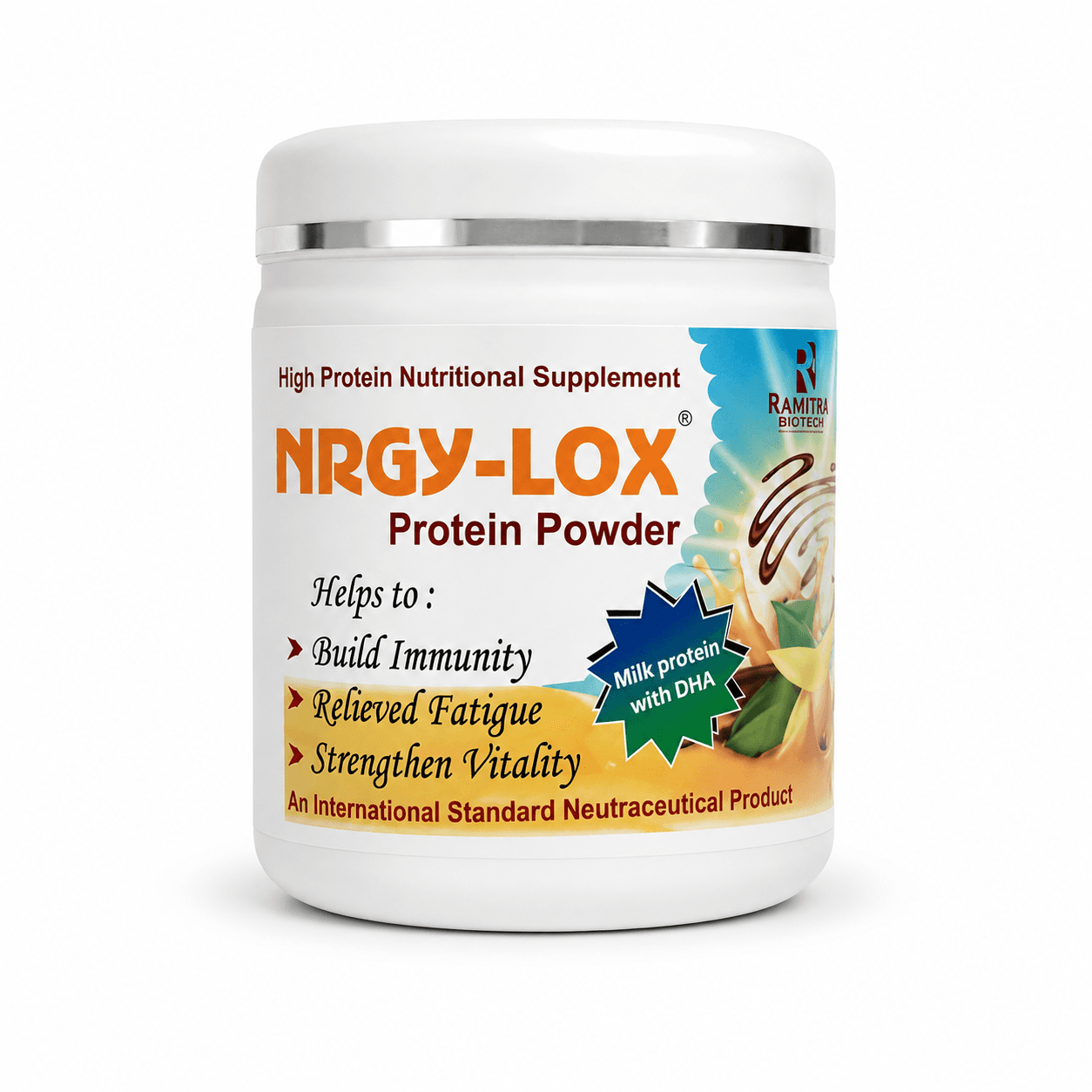 NRGYLOX DHA - Protein powder DHA vanilla