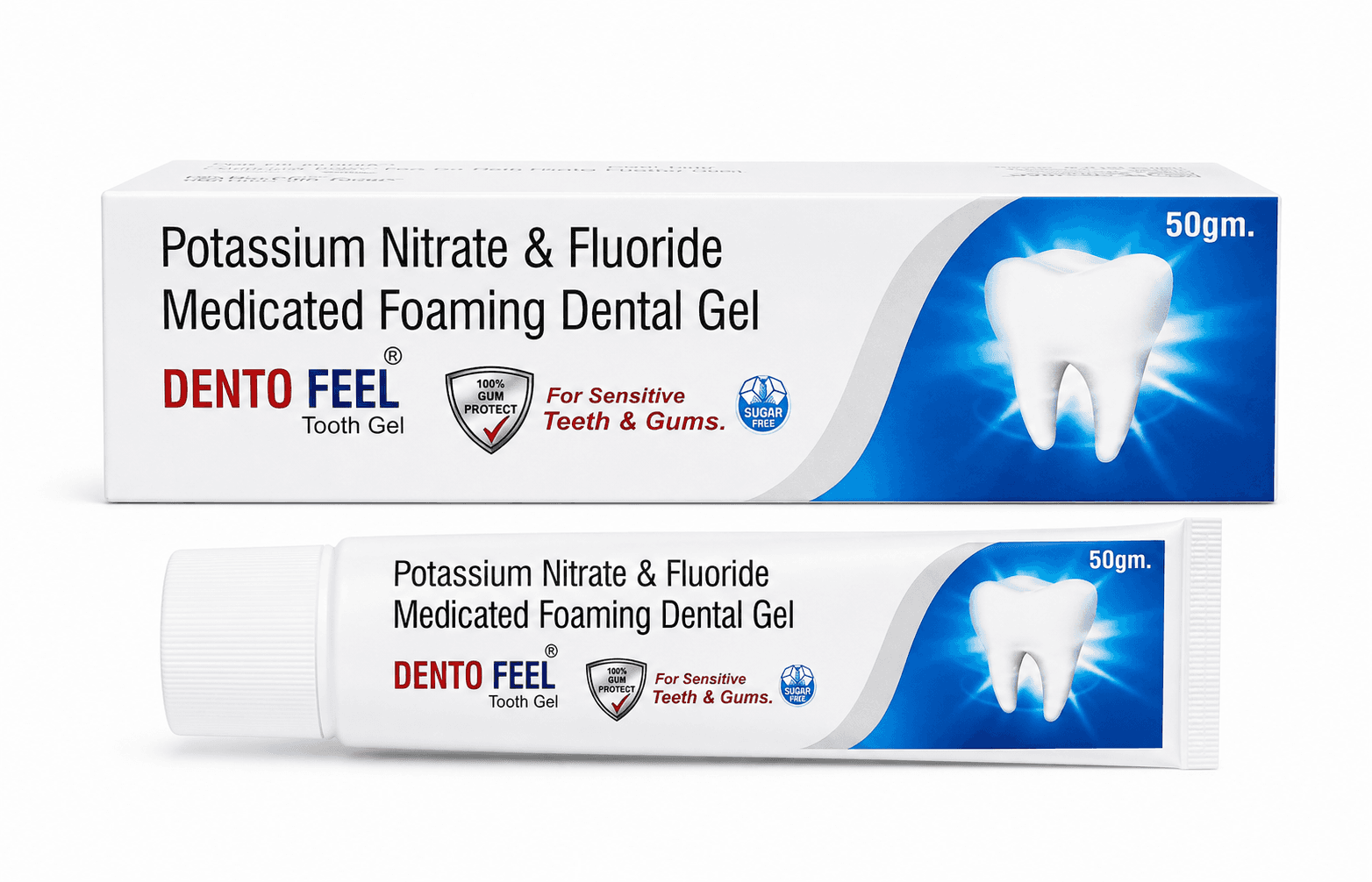 DENTOFEEL - Potassium Nitrate Fluoride dental gel