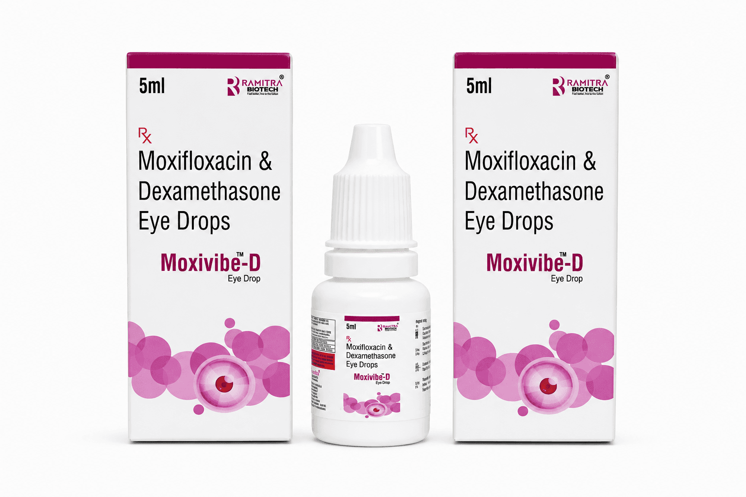 MOXIVIBE-D - Moxifloxacin Dexamethasone eye drops