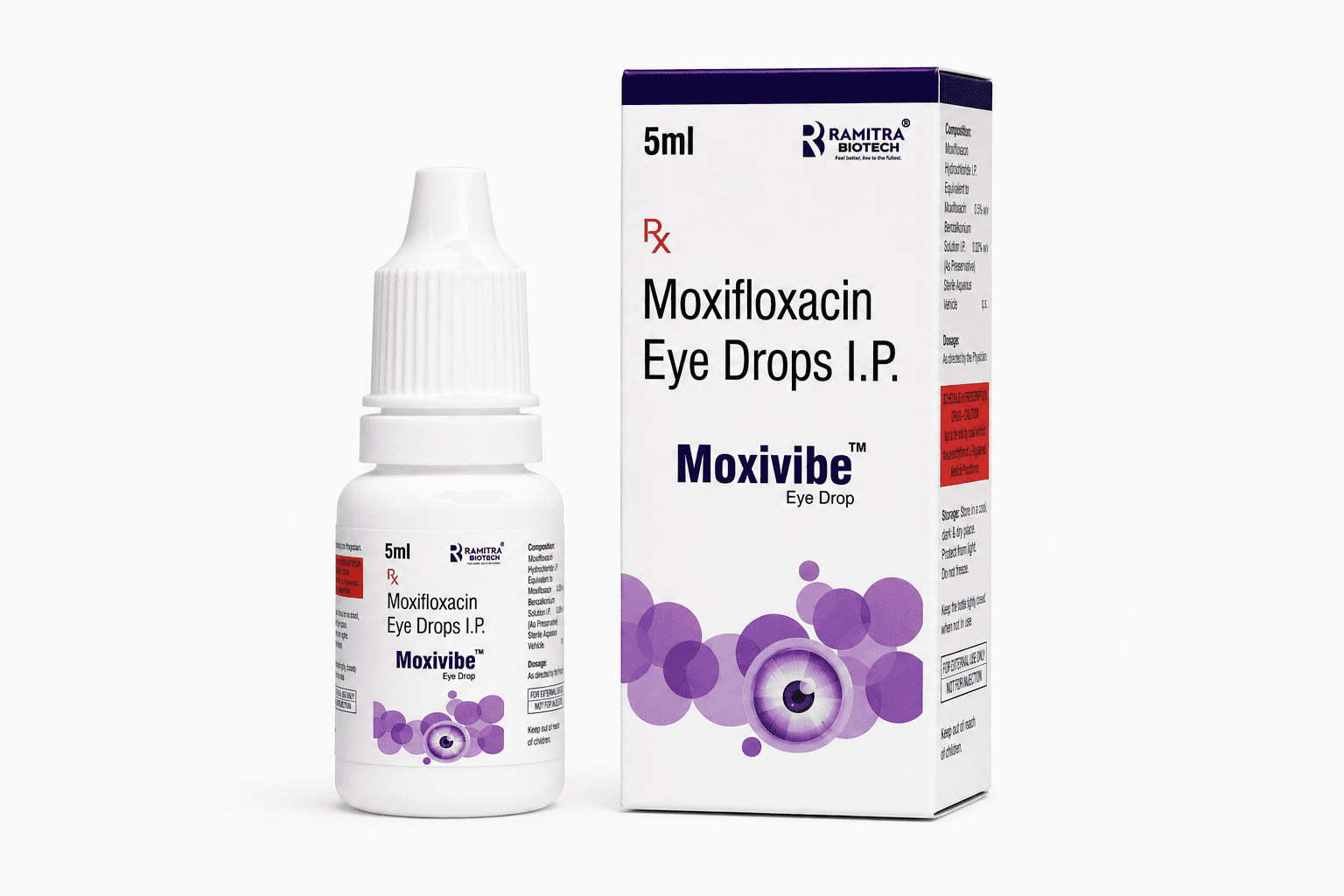 MOXIVIBE - Moxifloxacin 0.5% eye drops
