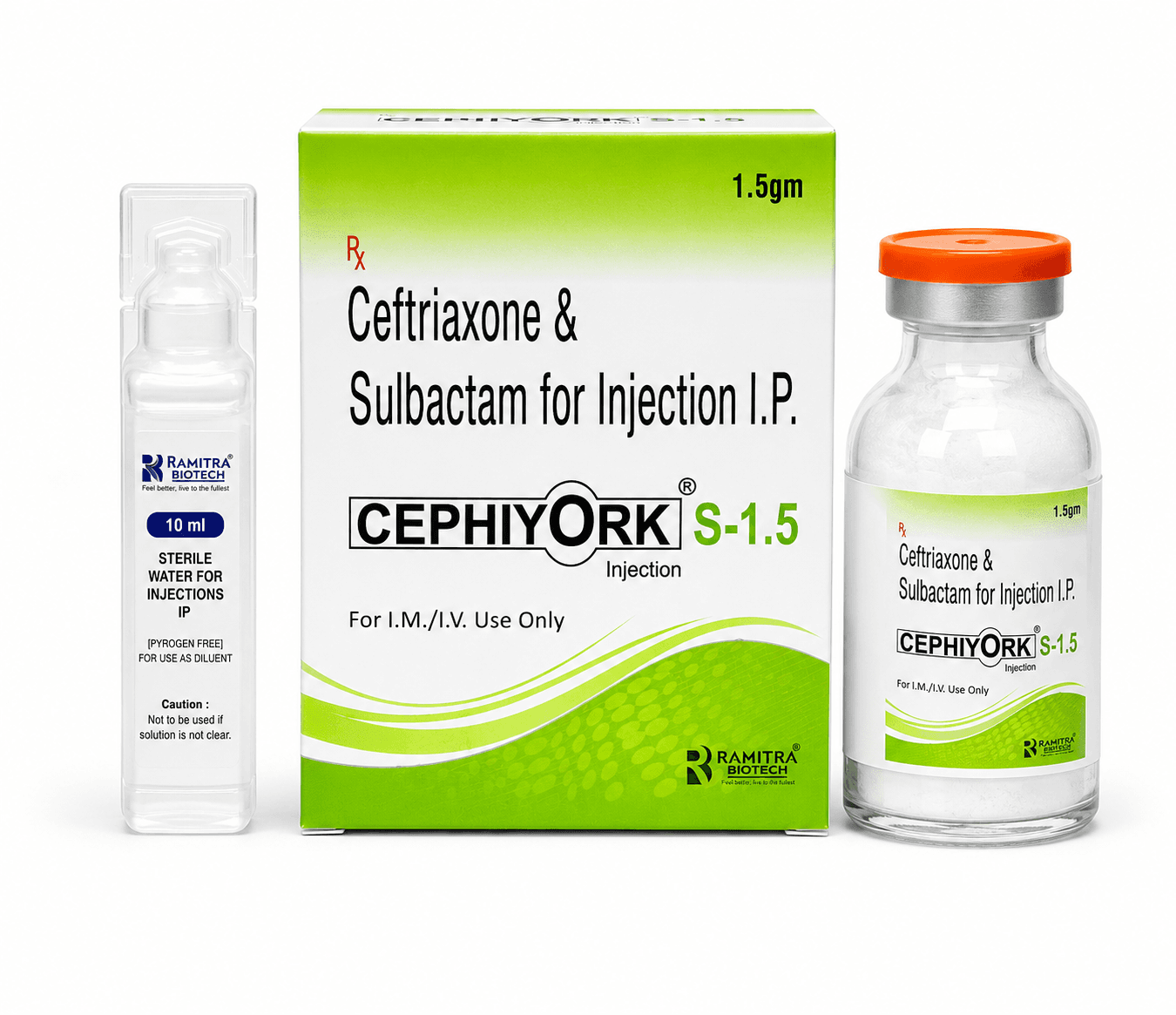 CEPHIYORK-S 1.5 - Ceftriaxone Sulbactam injection