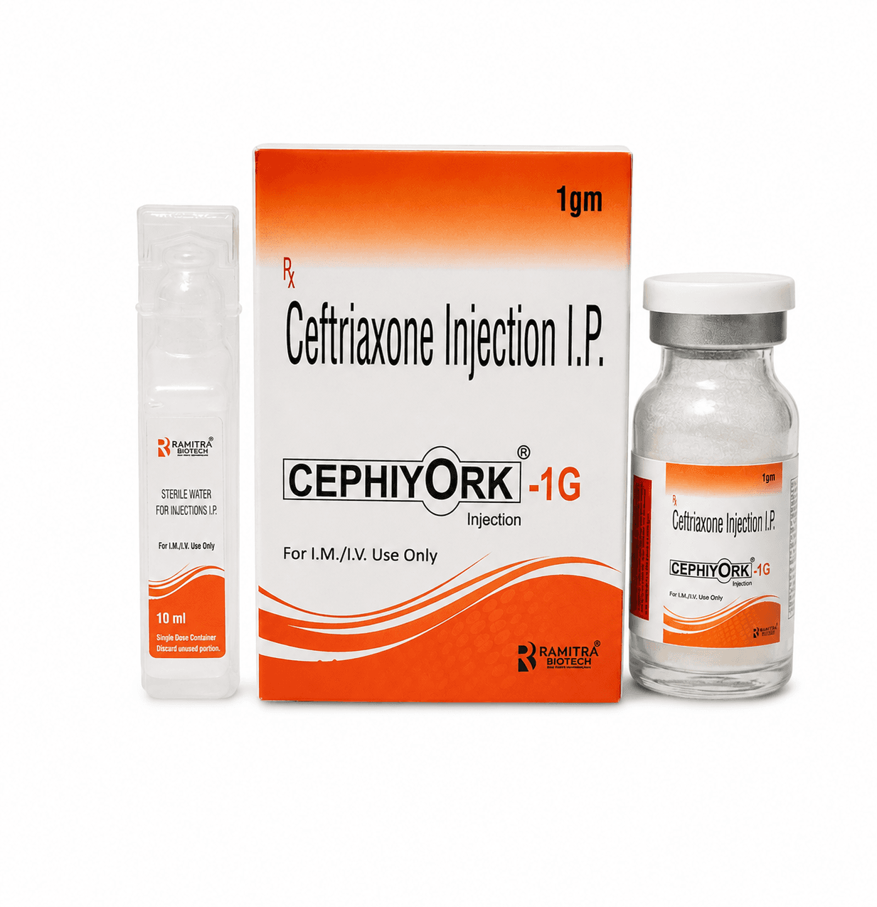 CEPHIYORK 1G - Ceftriaxone 1gm injection