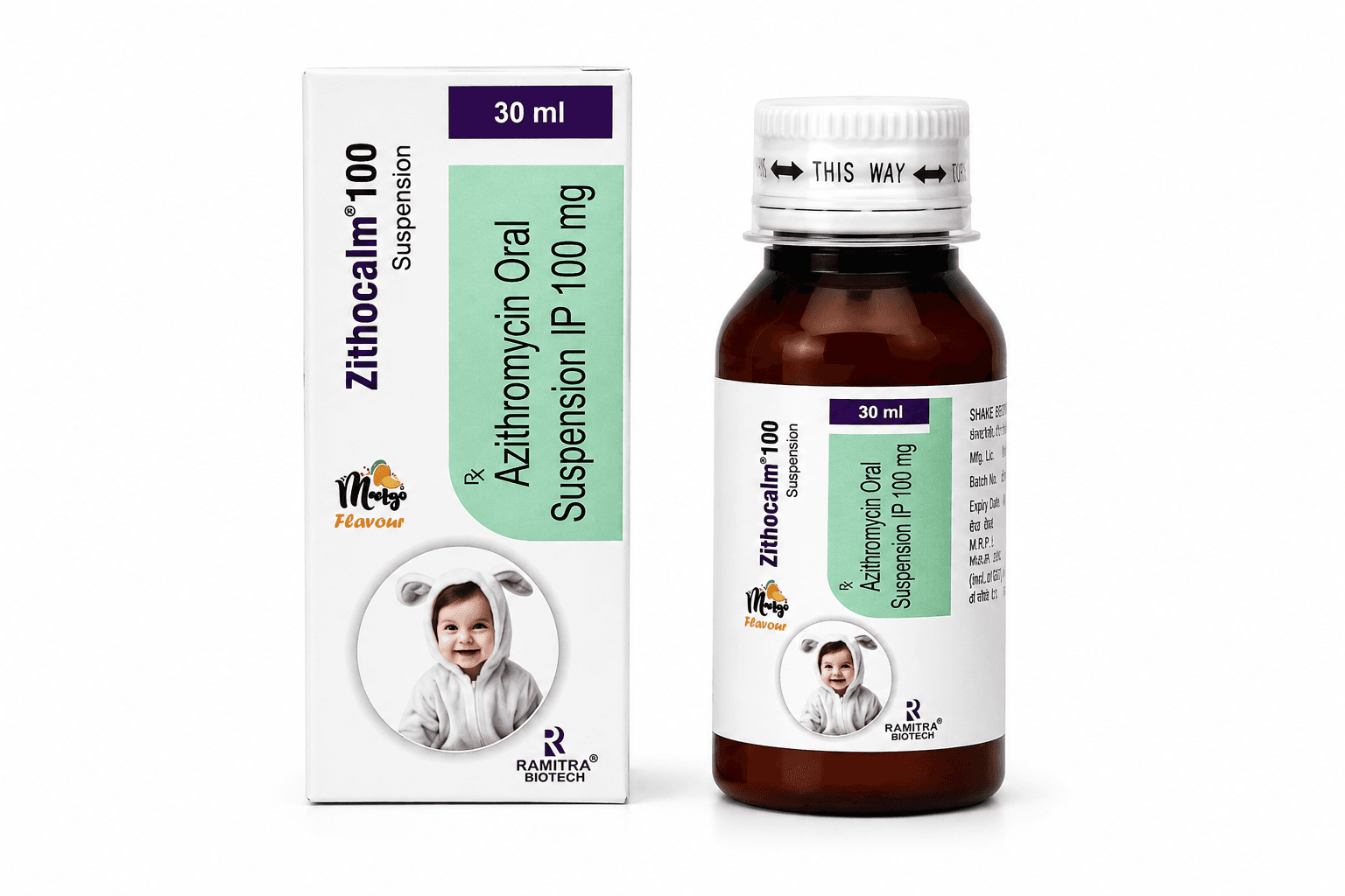 ZITHOCALM-100 - Azithromycin 100mg syrup