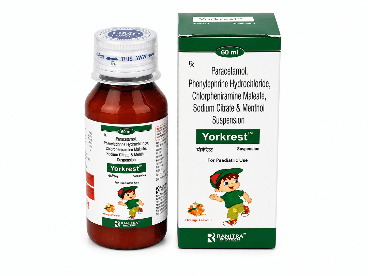 YORKREST - Chlorpheniramine Phenylephrine Paracetamol syrup