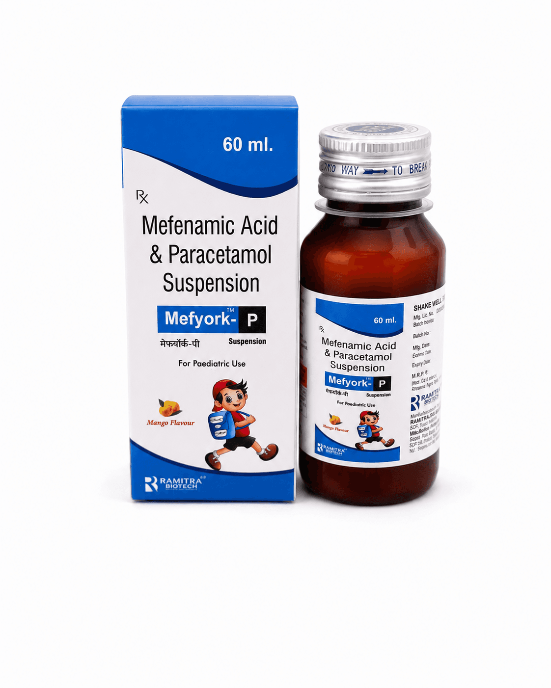 MEFYORK-P - Mefenamic Acid Paracetamol children syrup