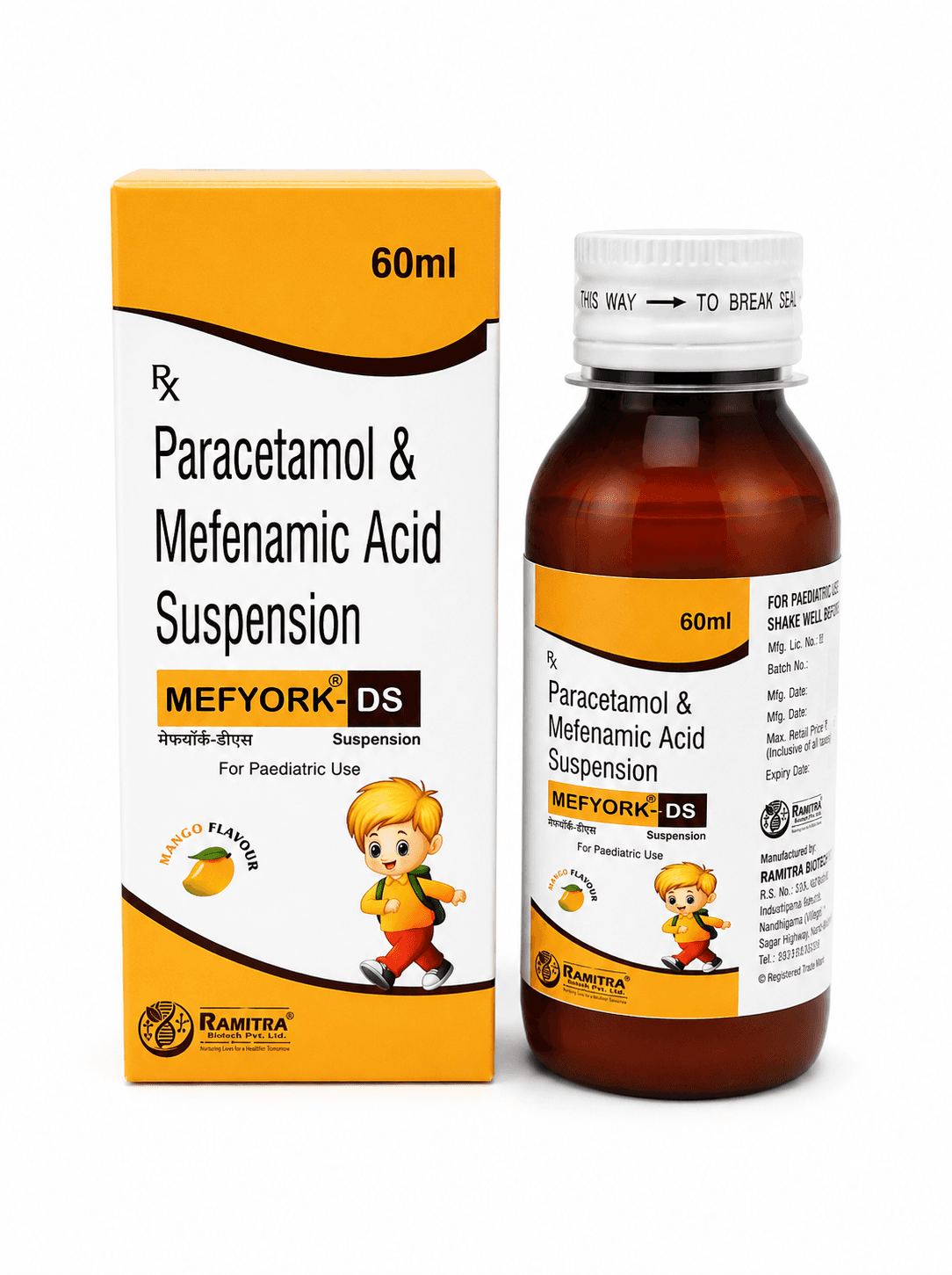 MEFYORK-DS - Mefenamic Acid Paracetamol syrup
