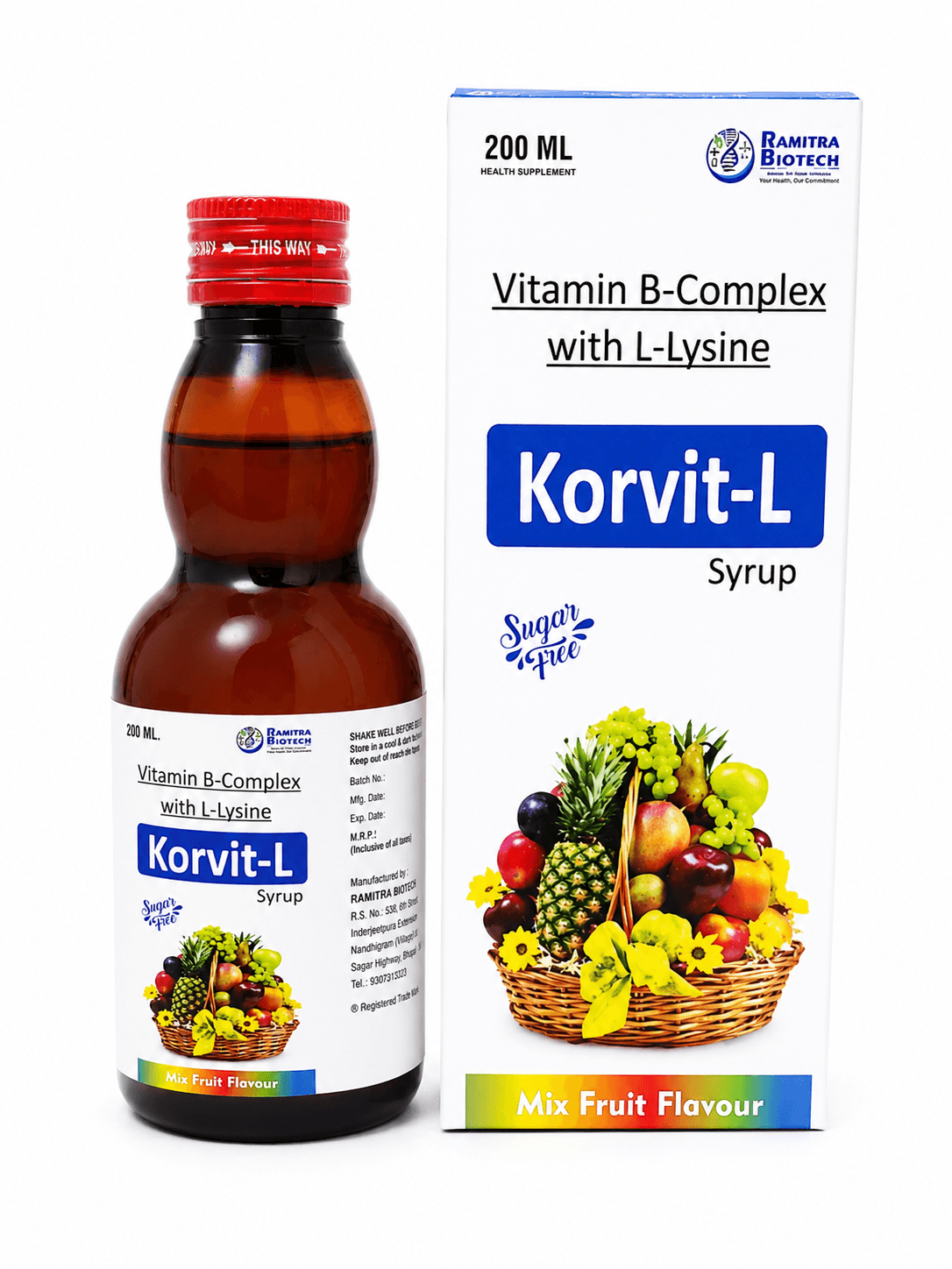 KORVIT-L - Vitamin B-Complex Lysine syrup