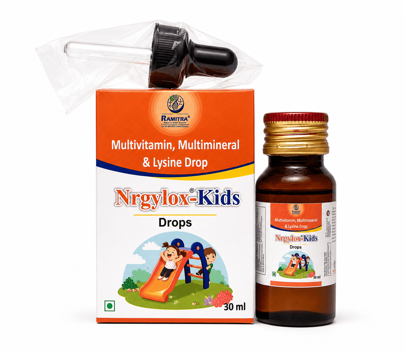 NRGYLOX-kids - Multivitamin Mineral Lysine drops