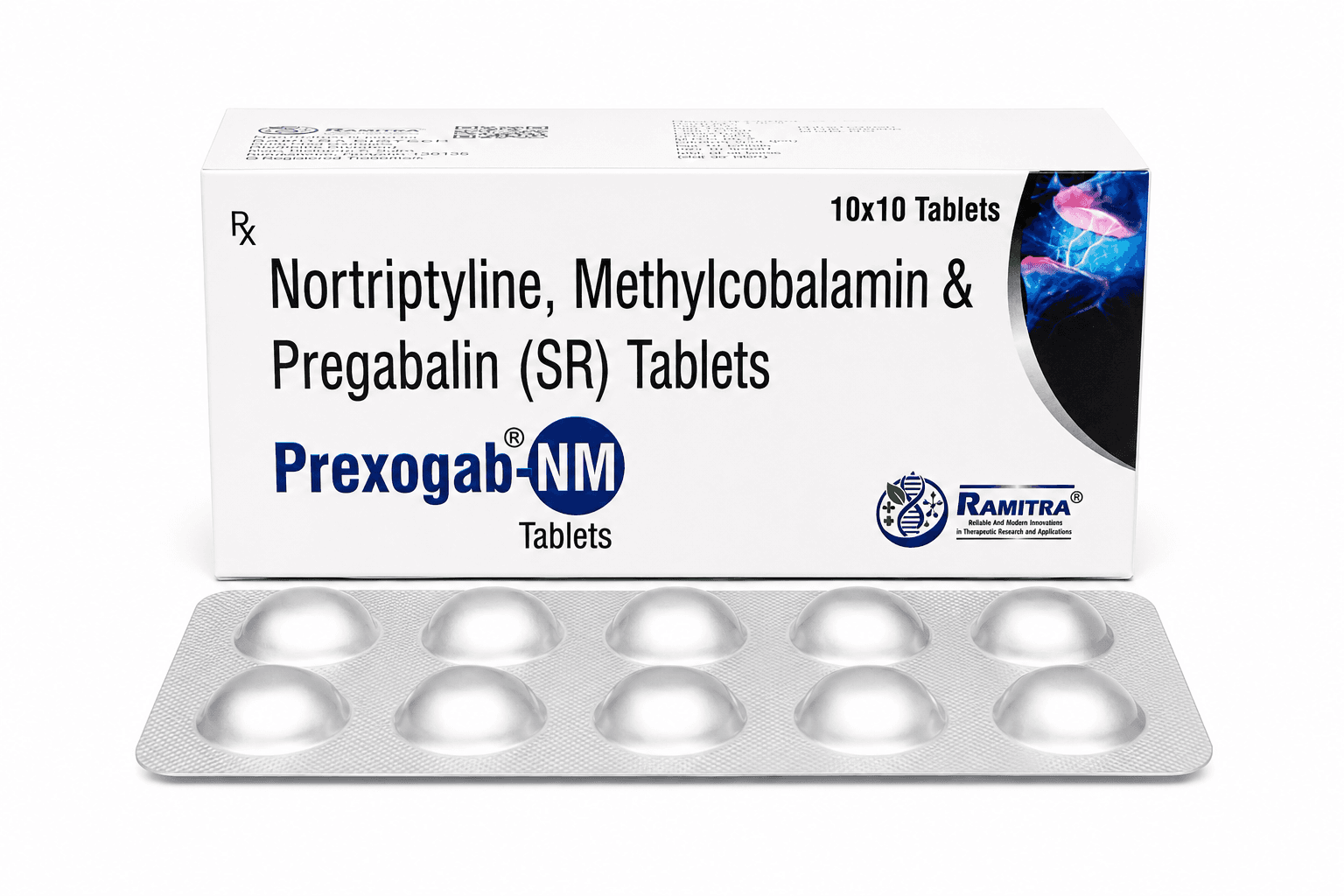 PREXOGAB-NM - Nortriptyline Pregabalin Methylcobalamin capsule