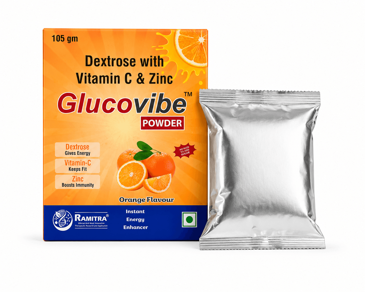 GLUCOVIBE - Dextrose Sucrose Vitamin C Zinc powder