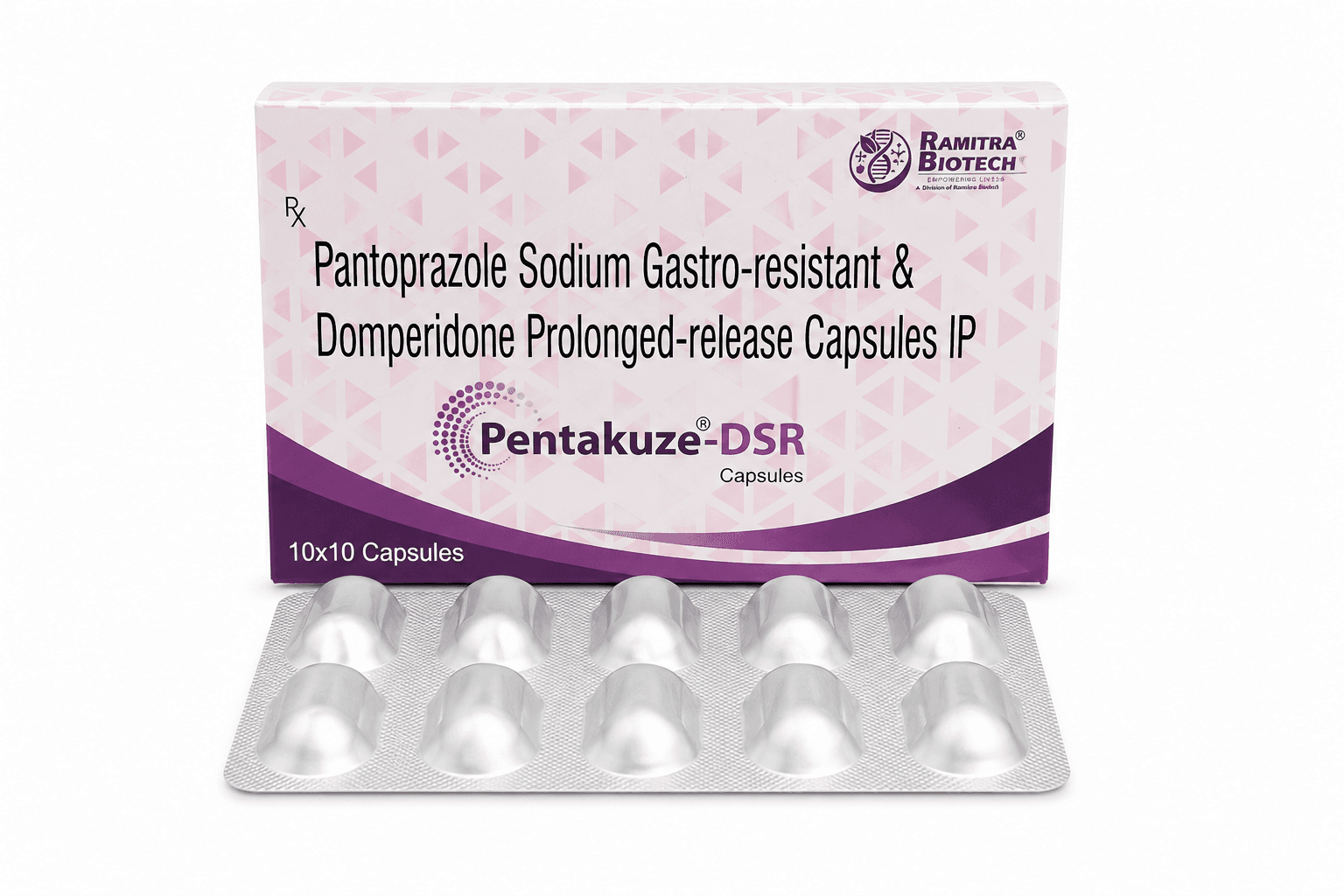 PENTAKUZE-DSR - Pantoprazole Domperidone DSR capsule