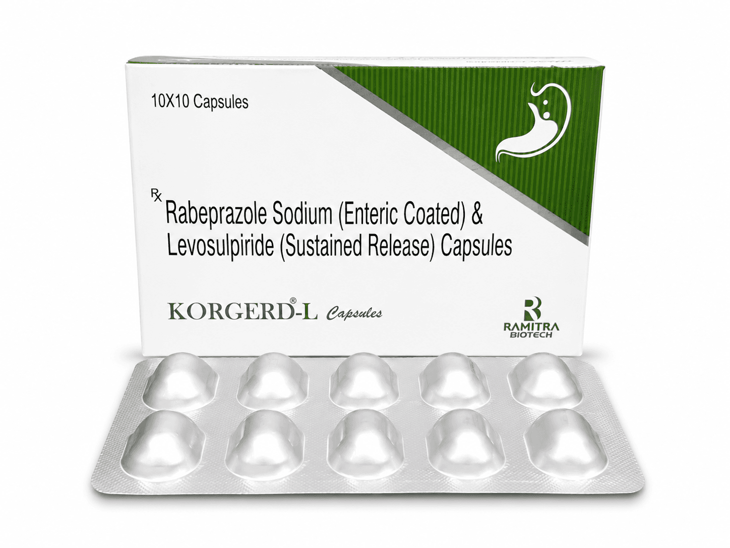 KORGERD-L - Rabeprazole Levosulpiride capsule