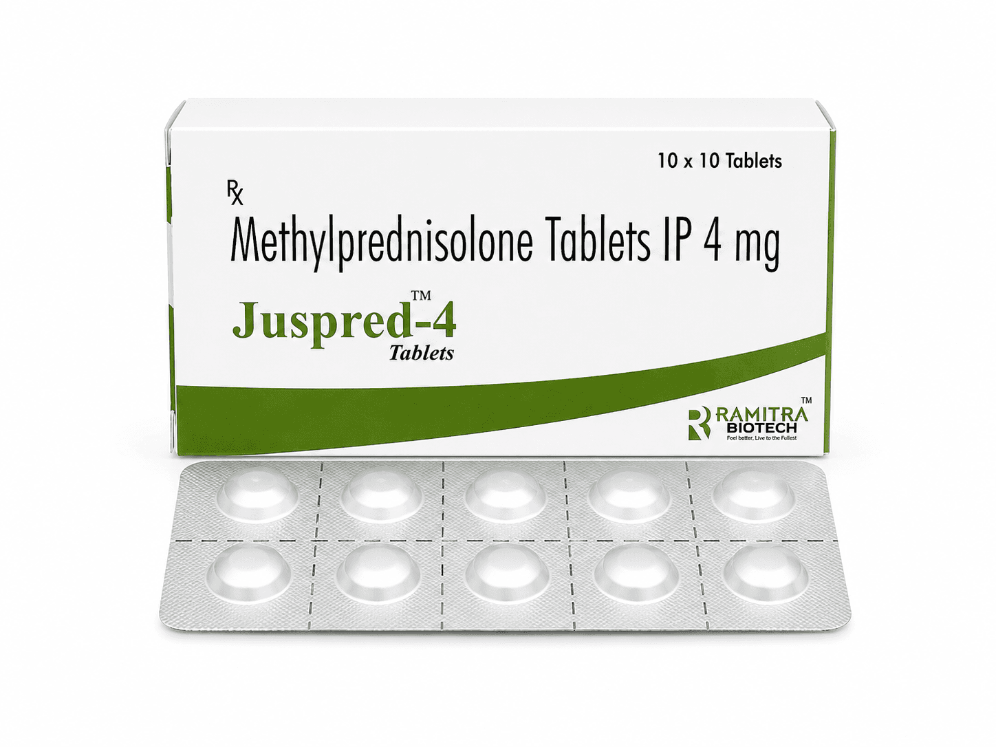 JUSPRED-4 - Methylprednisolone 4mg tablet