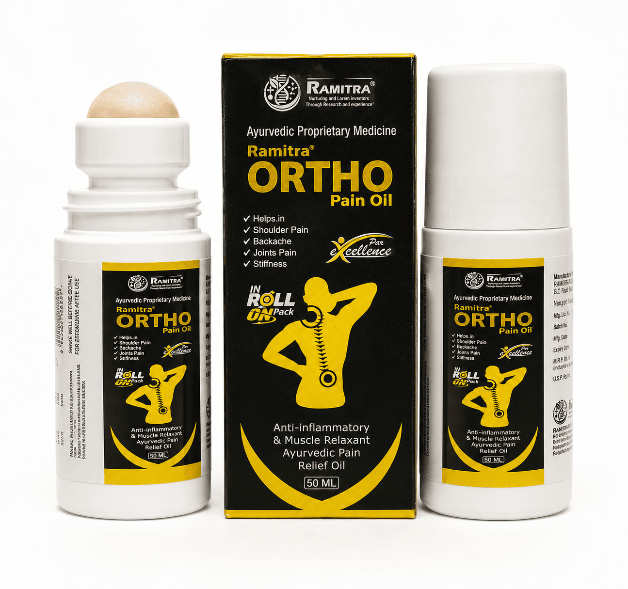 RAMITRA ORTHO PAIN OIL ROLL ON - Ramitra Ortho Pain Oil Roll On